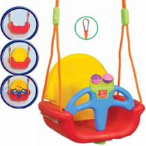 Easy to Use Red & Yellow Swing Toy