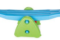 Blue & Green Teeter Toy