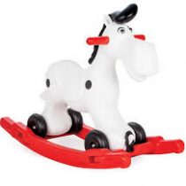 Rocking Horse Toy White & Red