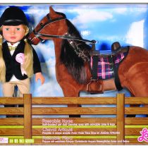Lotus Soft-bodied Girl Doll With Horse Toy