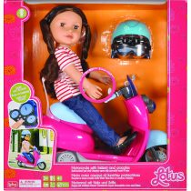 Lotus Soft-bodied Girl Doll With Motorcycle Toy