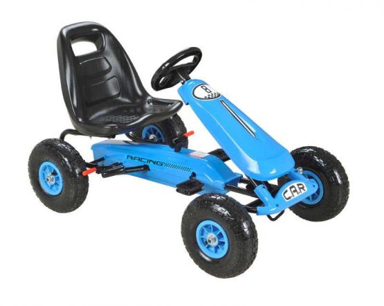 Kids Pedal Ride on Car Racing Toy Blue