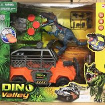 Dino Valley Action Figure Jeep & Dinosaurus Kid Toy